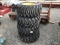(4) NEW 12-16.5 SKID STEER TIRES AND RIMS
