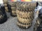 (4) NEW 12-16.5 BOBCAT SKID STEER TIRES AND RIMS