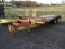 1990 12 TON PINALE HITCH FLATBED TRAILER 23 FT LONG W/ TITLE