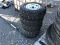 (4) 25X8.00 HONDA FOUR WHEELER TIRES AND RIMS (ALL FOR ONE PRICE)