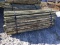 (100) 3'' X 7' TREATED FENCE POST