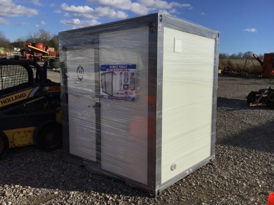 UNUSED MOBILE TOILET W/ SINK AND SHOWER