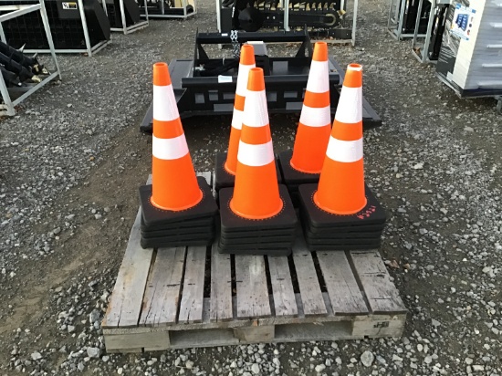 (25) NEW SAFETY CONES