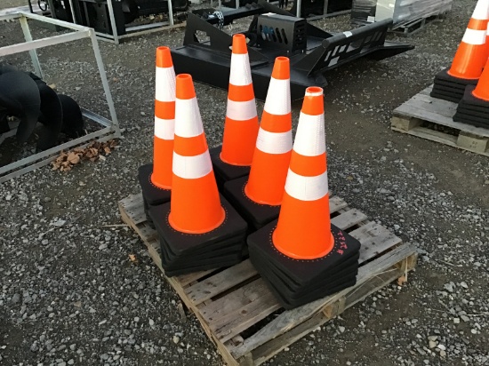 (25) NEW SAFETY CONES