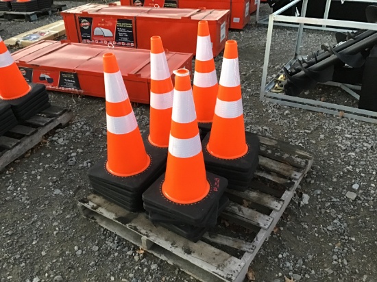 (25) NEW SAFETY CONES