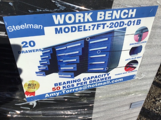 NEW 20 DRAWER BLUE TOOL BOX