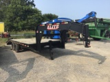 22FT ELITE GOOSENECK FLATBED TRAILER W/ TITLE