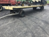 YELLOW FLATBED WAGON