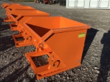 UNUSED ORANGE FORKLIFT DUMPSTER