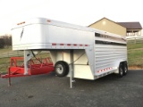 2008 7X16 FEATHERLITE GOOSENECK TRAILER