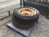 (2) 10.00-20 B.F.GOODRICH MANURE SPREADER TIRES AND WHEELS