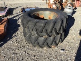 (2) 16.9-28 FIRESTONE TRACTOR TIRES AND RIMS