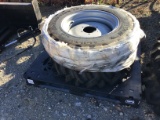(2) NEW 9.5 X 20 TITAN TRACTOR TIRES AND RIMS