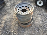 (3) 8 LUG TRAILER RIMS (ALL FOR ONE PRICE)