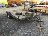 6'10''X16' BUMPERHITCH FLATBED TRAILER (NO TITLE)