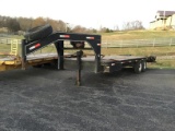 24FT GOOSENECK FLATBED TRAILER (NO TITLE)