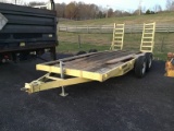 18FT PINALE HITCH FLATBED TRAILER (NO TITLE)