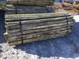 (100) 3'' X 7' TREATED FENCE POST