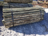 (100) 3'' X 7' TREATED FENCE POST