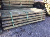 (55) 3 1/2-4'' X 8' TREATED FENCE POST