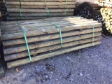 (55) 3 1/2-4'' X 8' TREATED FENCE POST