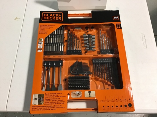 201 PC. BLACK AND DECKER PROJECT SET