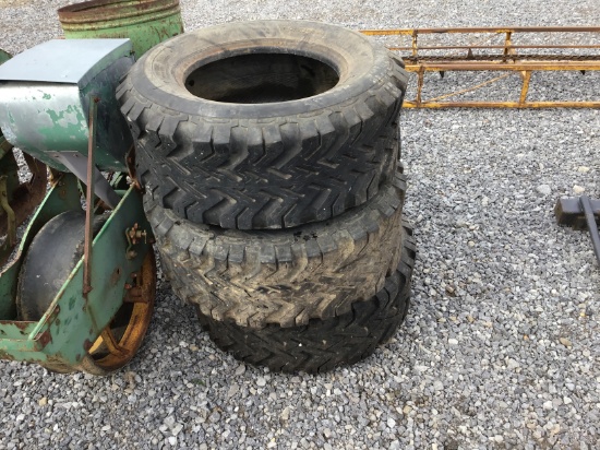 (3) 12-16.5LT TRUCK TIRES - 2 W/ WHEELS - 8 LUG