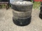 (4) 275/75R24.5 SEMI TIRES W/ ALUM RIMS - ALL ONE PRICE