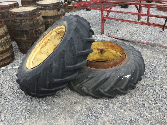 (2) 14.9/28 GOOD YEAR TRACTOR DUALS - NO HARDWARE