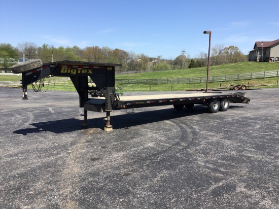2014 BIG TEX 30FT GOOSENECK FLATBED TRAILER W/ TITLE