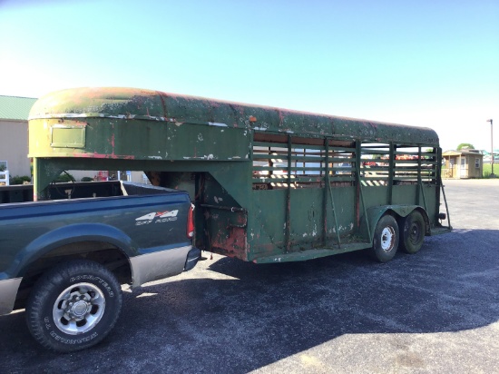 16FT GOOSENECK CATTLE TRAILER - NO TITLE