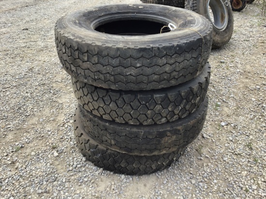 (4) GOODYEAR 315/80R22.5 TIRES - ALL ONE PRICE