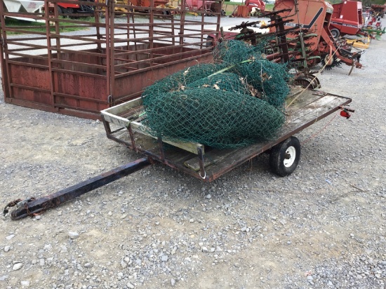 BUMPERHITCH TRAILER W/ WIRE FENCE - NO TITLE
