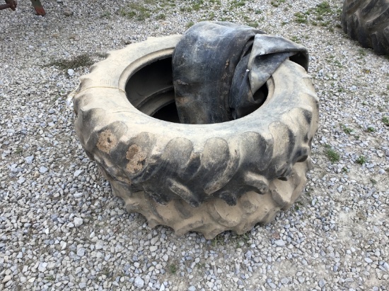 (2) 11.2-24 GOOD YEAR TRACTOR TIRES - BOTH ONE PRICE