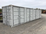 40FT STORAGE CONTAINER W/ 4 SIDE DOORS