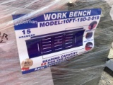 10FT WORK BENCH W/ 15 DRAWERS