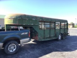 16FT GOOSENECK CATTLE TRAILER - NO TITLE