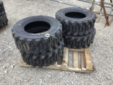 (4) NEW 12-16.5 SKID STEER TIRES - ALL ONE PRICE