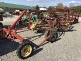 256 NEW HOLLAND DOLLY HAY RAKE W/ NEW HOLLAND RAKE HITCH