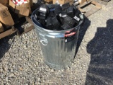 GARBAGE CAN W/ MISC ITEMS