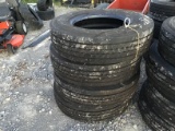 (4) 295/75R22.5 GOOD YEAR SEMI TIRES - ALL ONE PRICE