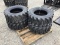 (4) NEW 12-16.5 SKID STEER TIRES - ALL ONE PRICE