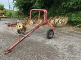 9 WHEEL IN-LINE HAY RAKE