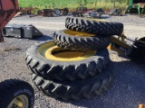 (4) JOHN DEERE SPRAYER TIRES AND RIMS - ALL FOR ONE PRICE