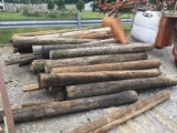 APPROX. 50 LIGHT POLE FENCE POST - ALL ONE PRICE