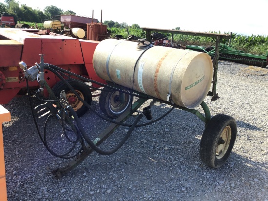 29-A JOHN DEERE 100 GAL. BOOMLESS SPRAYER W/ PUMP AND HAND WAND