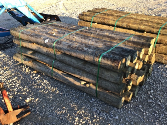 (28) 6'' X 8FT TREATED FENCE POST - ALL ONE PRICE