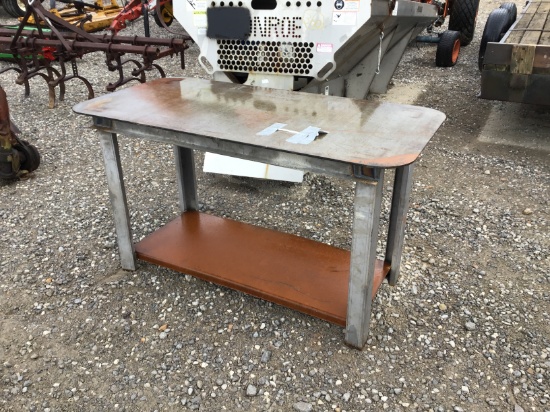 UNUSED METAL SHOP TABLE