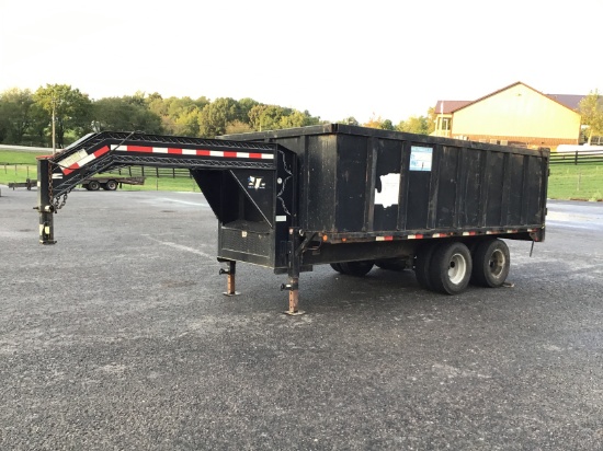 16FT PJ DUAL TANDEM DUMP TRAILER - NO TITLE