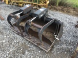 66'' BOBCAT BRAND QT DOUBLE GRAPPLE BUCKET - CYLINDERS REBUILT RECENTLY